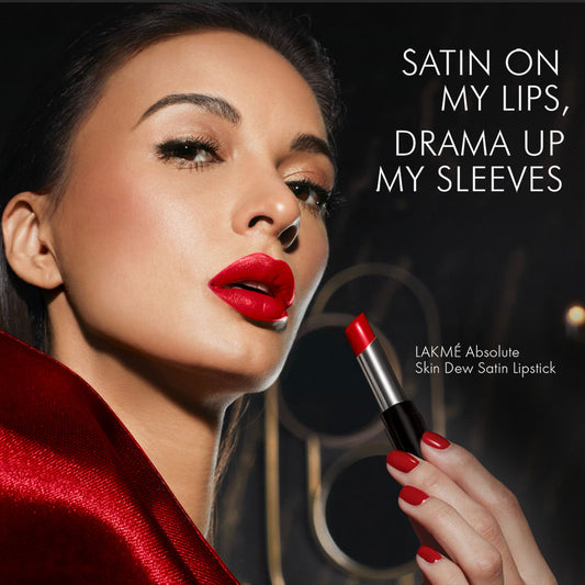 Lakme Absolute Skin Dew Satin Lipstick 102 3.4 ml - Image 2