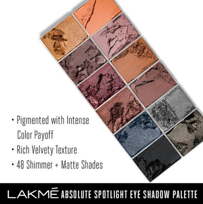 Lakme Absolute Spotlight Eye Shadow Palette, Smokin Glam (12 g) - Image 5