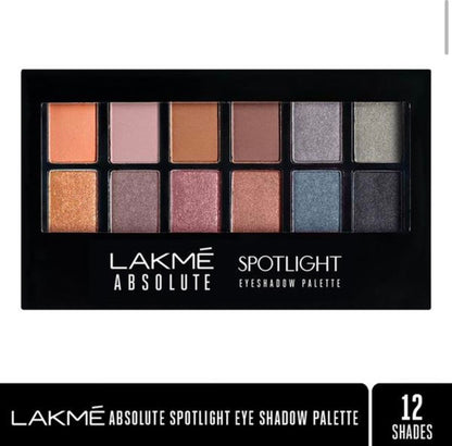 Lakme Absolute Spotlight Eye Shadow Palette, Smokin Glam (12 g)