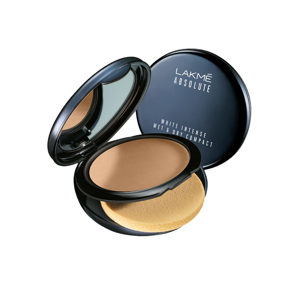 LakmeA Showstopper Collection Unreal Dual Cover Pressed Powder Foundation Compact, Beige Honey, 9 g
