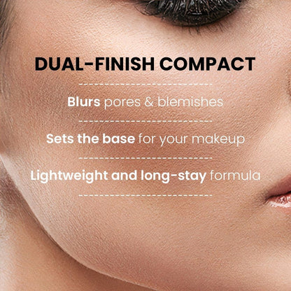 LakmeA Showstopper Collection Unreal Dual Cover Pressed Powder Foundation Compact, Beige Honey, 9 g - Image 2