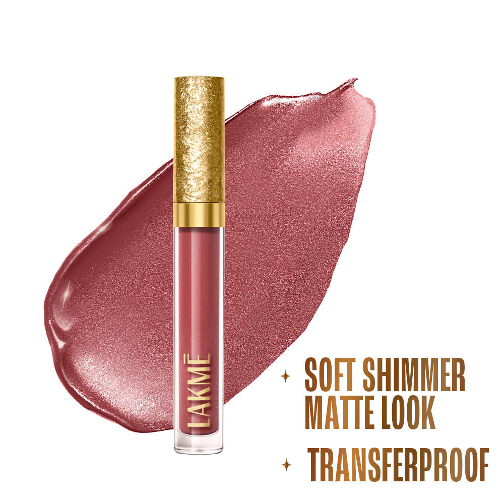Lakme Be-jewel Shimmer Lip Liquid - 201 Pink Topaz 3.5 ml