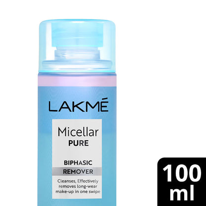 Lakme Micellar Water Bi-Phasic Remover for Makeup Removal – 100 ml