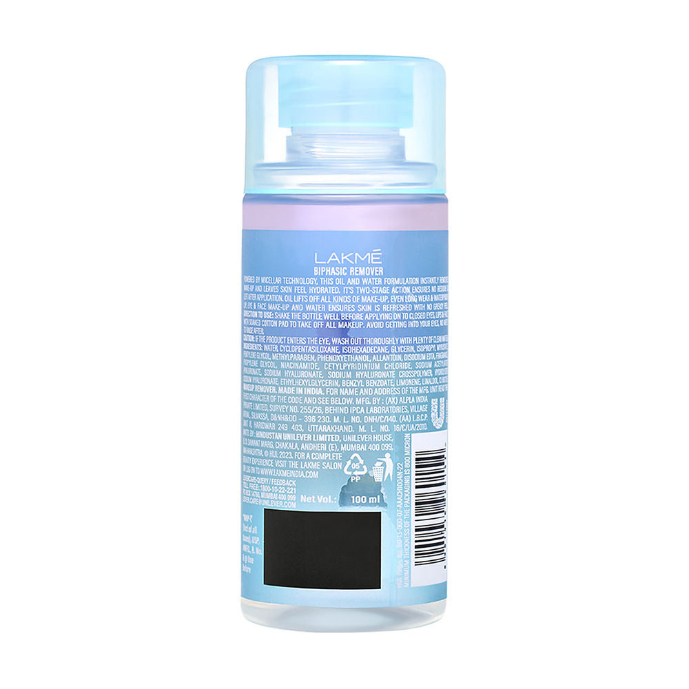 Lakme Micellar Water Bi-Phasic Remover for Makeup Removal – 100 ml - Image 3