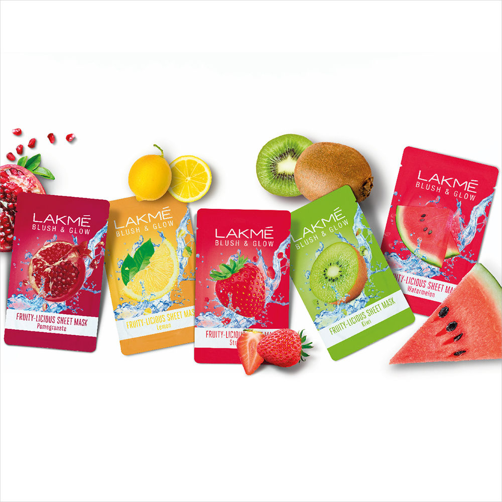 Lakme Blush & Glow Pomegranate Sheet Mask, 20 ml - Image 5
