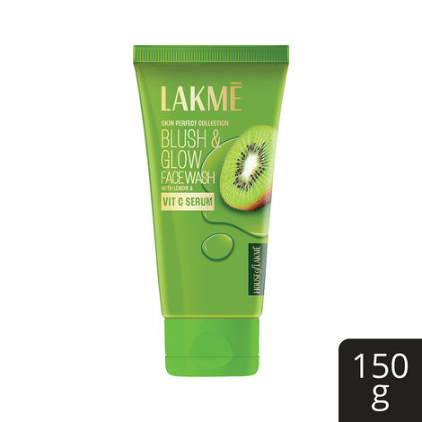 Lakme Blush & Glow Refreshing Face Wash with Vitamin C Serum and Kiwi Fruit Extracts, 150 g