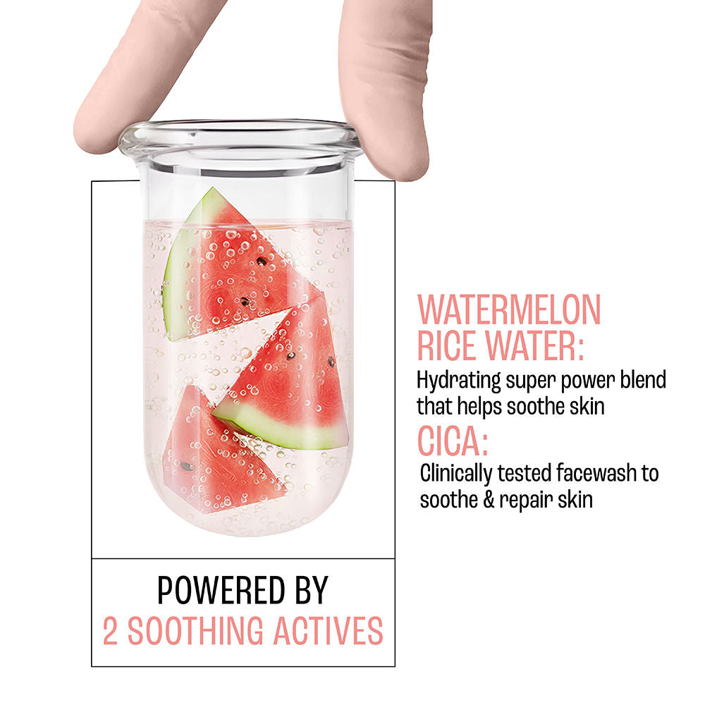 Lakme Blush & Glow Watermelon Rice Water + Cica Gentle Jelly Face Wash for All Skin Types - 150 g - Image 5