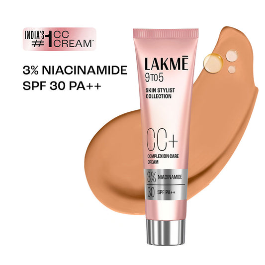 Lakme 9 to 5 CC Cream Bronze with 3% Niacinamide Complex SPF 30 PA++ – 9 g