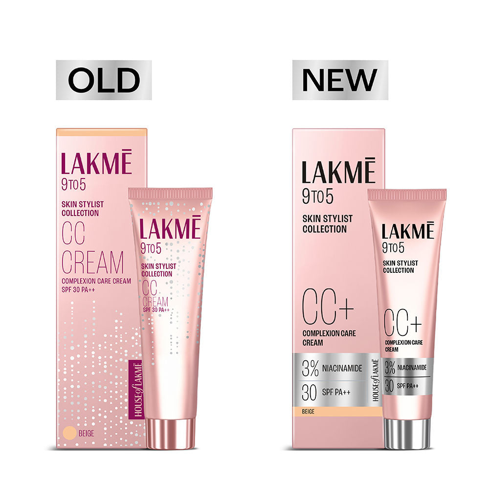 Lakme 9 to 5 CC Cream Beige with 3% Niacinamide Complex SPF 30 PA++ – 30 g - Image 2