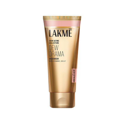Lakme Dew Drama Face Wash with Pro-Ceramides & 6% Vitamin E + B3 + F Complex for Glowing Skin, 100 g - Image 2