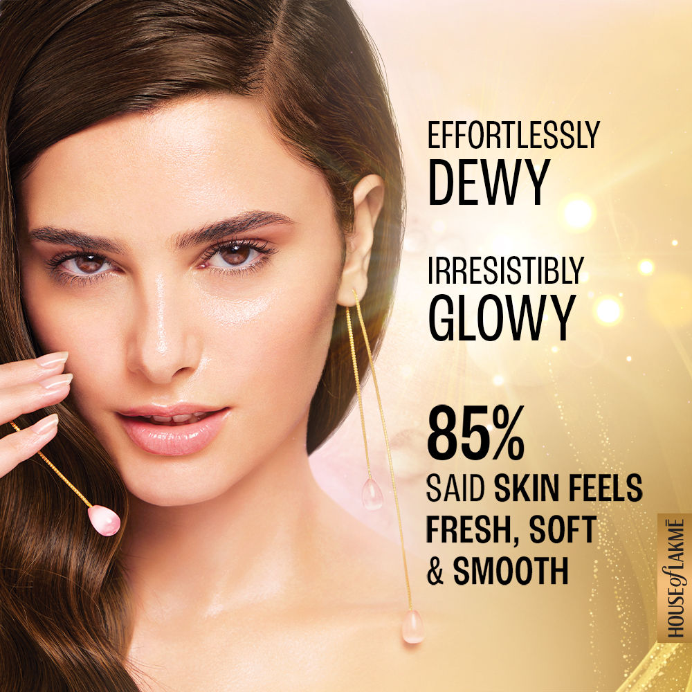 Lakme Dew Drama Face Wash with Pro-Ceramides & 6% Vitamin E + B3 + F Complex for Glowing Skin, 100 g - Image 4