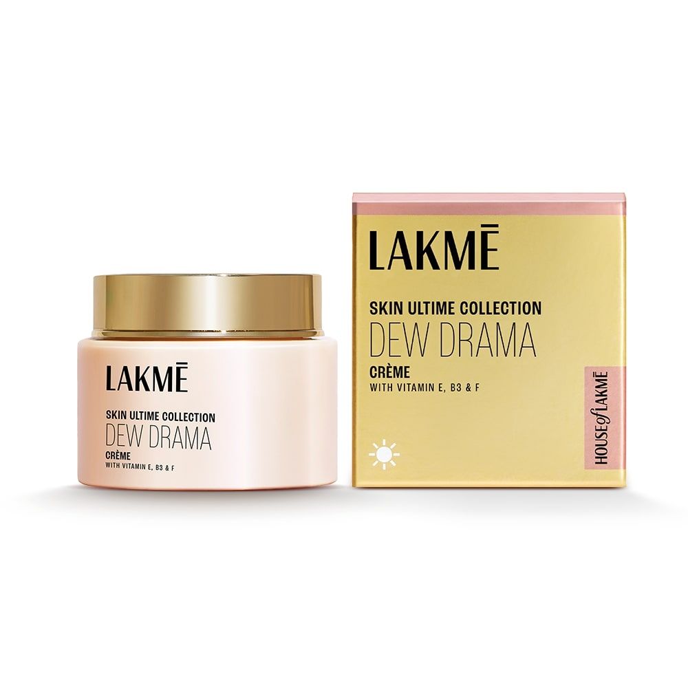 Lakme Dew Drama Gel Creme, Pro-Ceramides, Vit E + Vit B + Vit F 50 g