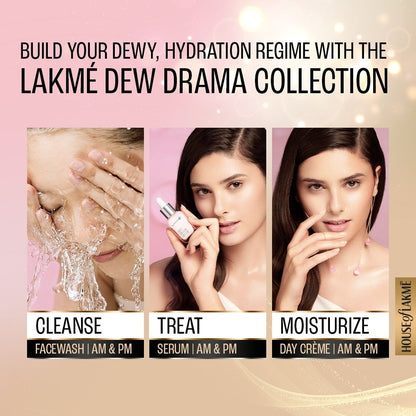 Lakme Dew Drama Gel Creme, Pro-Ceramides, Vit E + Vit B + Vit F 50 g - Image 2