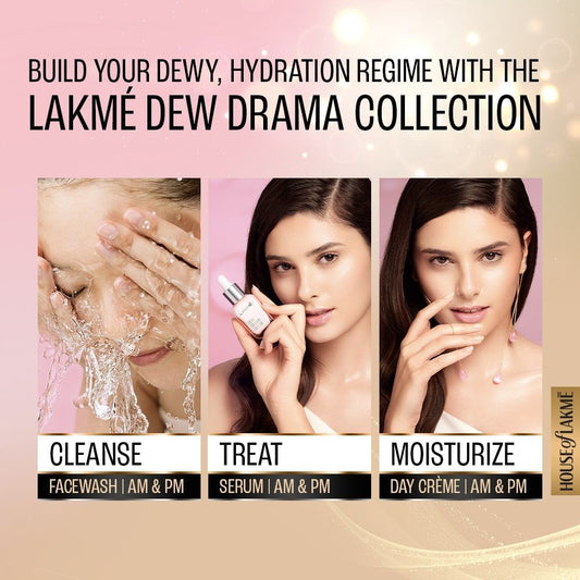 Lakme Dew Drama Gel Creme, Pro-Ceramides, Vit E + Vit B + Vit F 50 g - Image 2