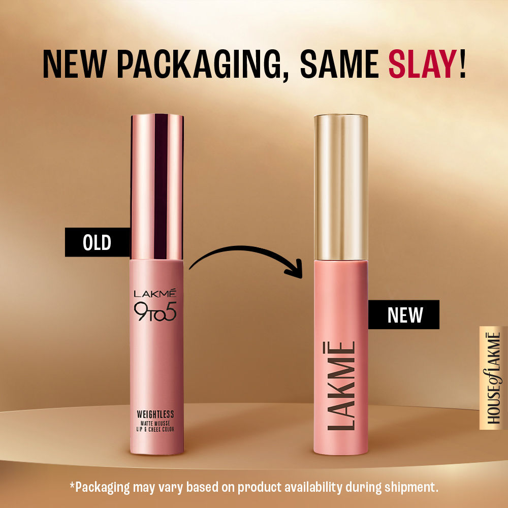 Lakme 9 to 5 Weightless Mousse Lip & Cheek Color Burgundy Lush (9 g) - Image 3