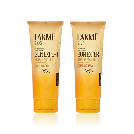 Lakme Dual Defense Sunscreen Pack (Mat Sunscreen SPF 50 PA+++ – 50 ml + Matte Sunscreen SPF 30 PA++ – 50 ml) Combo of 2