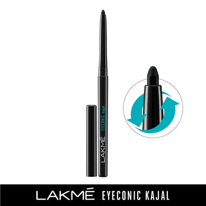Lakme Eyeconic Mascara + Eyeliner + Kajal combo (Lakme Eyeconic Curling Mascara - Black 9 ml+ Lakme Eyeconic Liquid Eyeliner - Intense Black(4.5 - Image 4