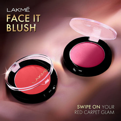 Lakme Face It Blush Perfect Plum B3 4 g - Image 2