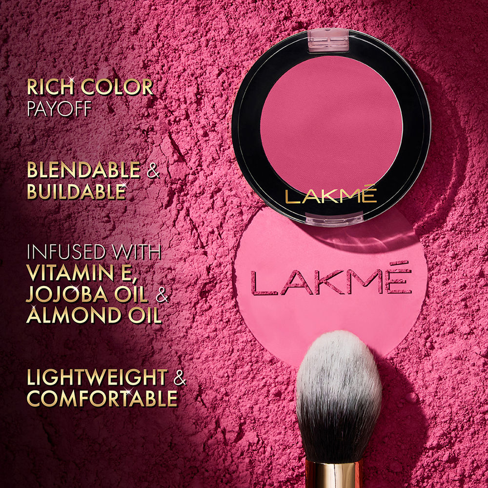 Lakme Face It Blush Perfect Plum B3 4 g - Image 4