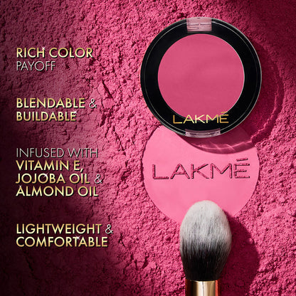 Lakme Face It Blush Perfect Plum B3 4 g - Image 4