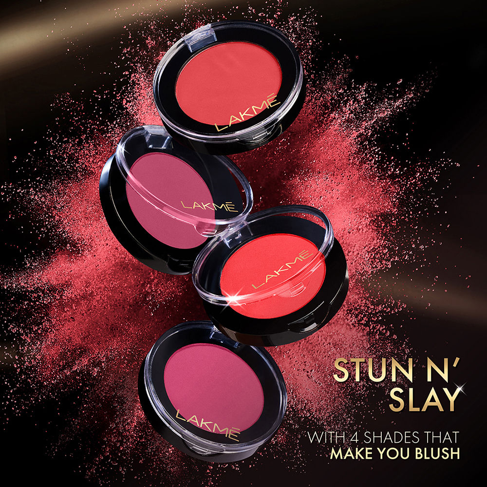 Lakme Face It Blush Perfect Plum B3 4 g - Image 5