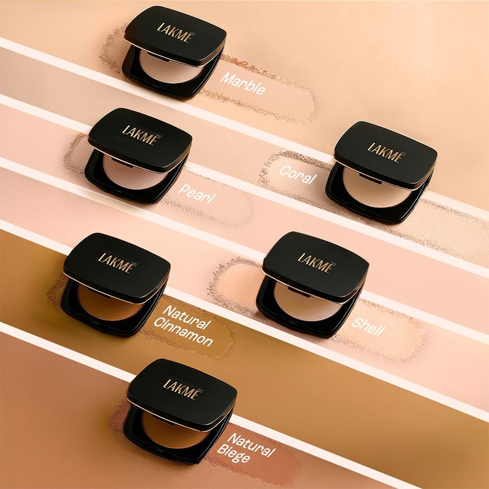 Lakme Forever Matte Compact,A Natural Marble, 9 g - Image 4