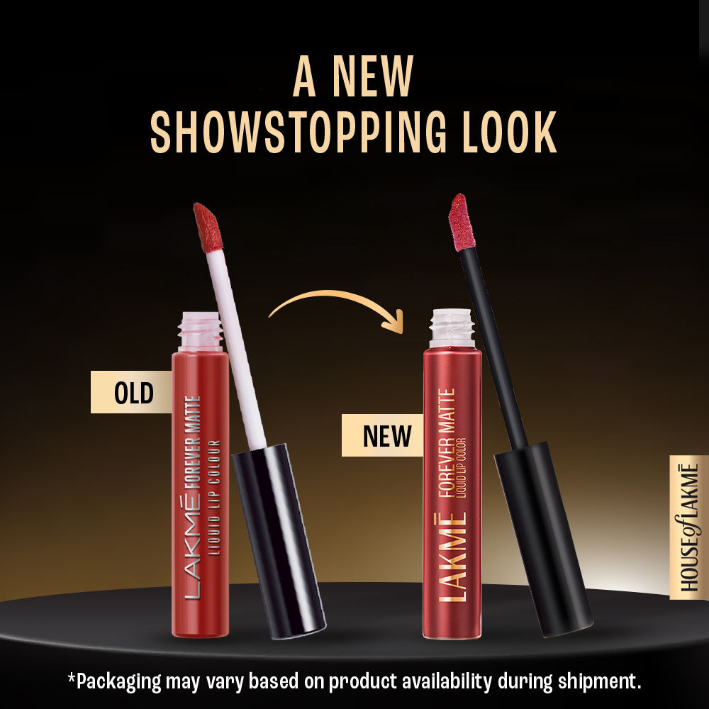 Lakme Forever Matte Liquid Lip, 16hr Lipstick, Lightweight & Transfer-Proof - Nude Dream, 5.6 ml - Image 3