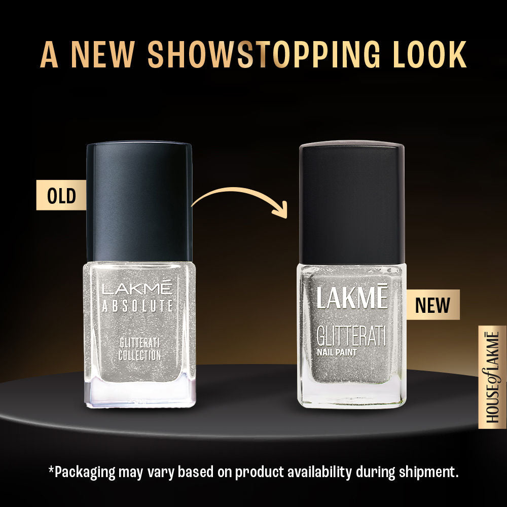 Lakme Glitterati Collection Nail Paint For High Glam, 12 ml - Image 2