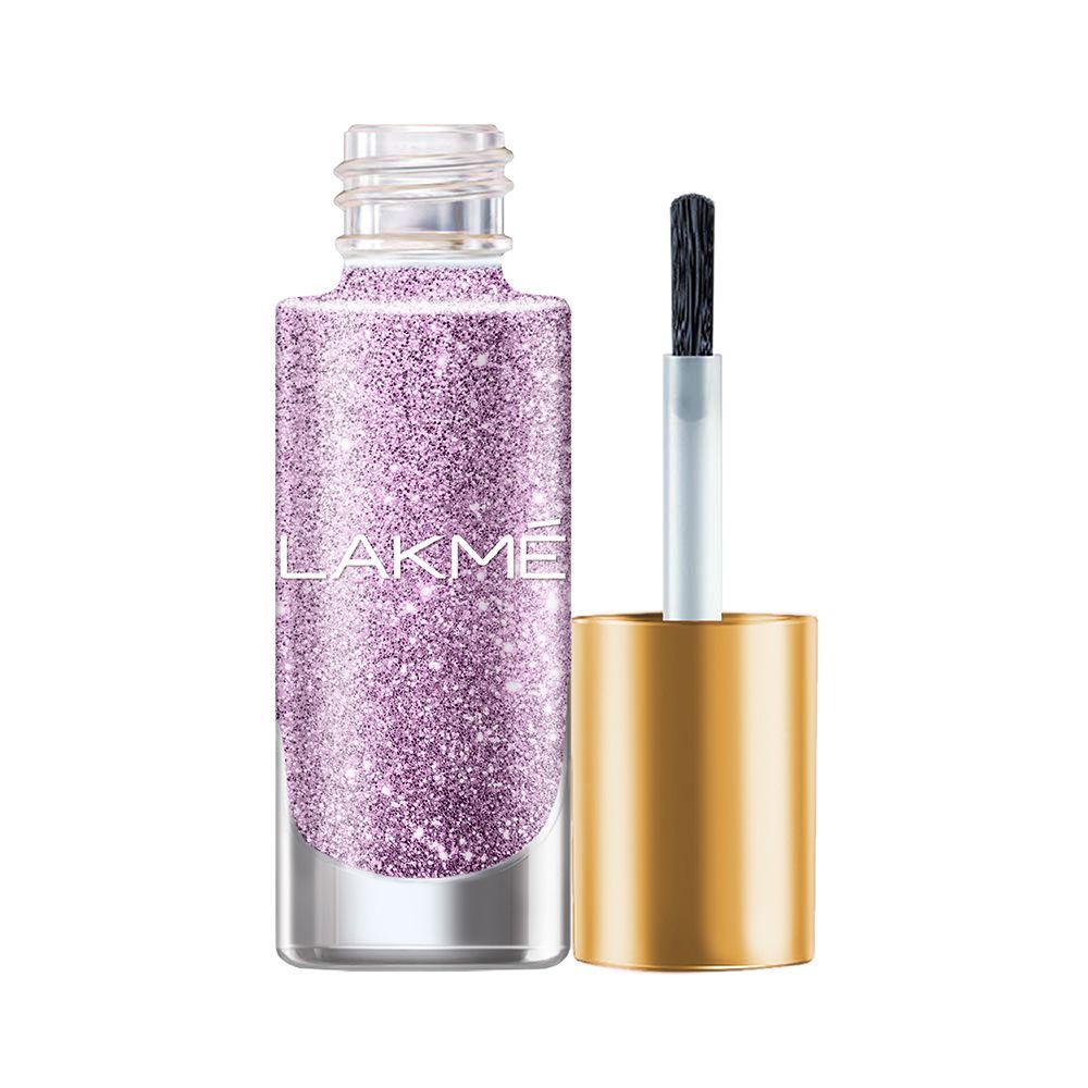 Lakme Glitterati Collection Nail Paint Lavender Glam 6 ml - Image 2