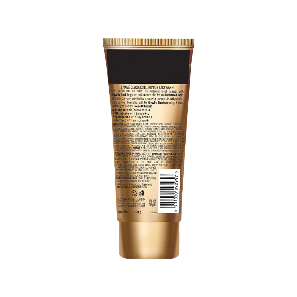 Lakme Glycolic Illuminate Face Wash – 100 g - Image 3