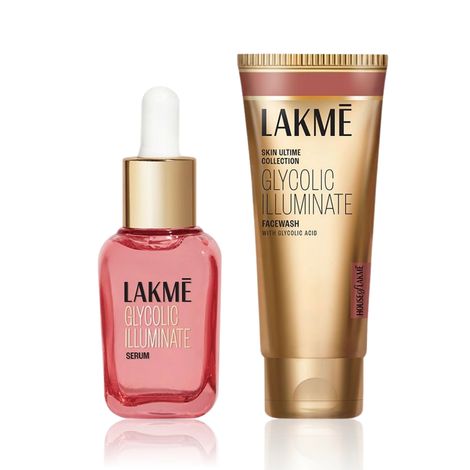 Lakme Glycolic Illuminate Serum 15 ml + Face Wash 100 g