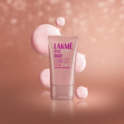 Lakme Lumi Strobe Cream - Highlighter + Moisturizer + Primer With Hyaluronic Acid & Niacinamide - Dewy Rose – 30 g - Image 3
