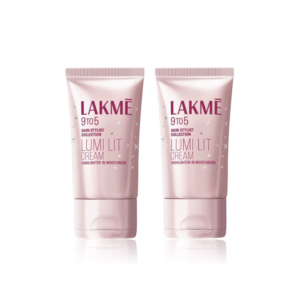 Lakme Lumi Strobe Cream - Highlighter + Moisturizer + Primer With Hyaluronic Acid & Niacinamide - Dewy Rose (30 g) Pack of 2 - Image 2