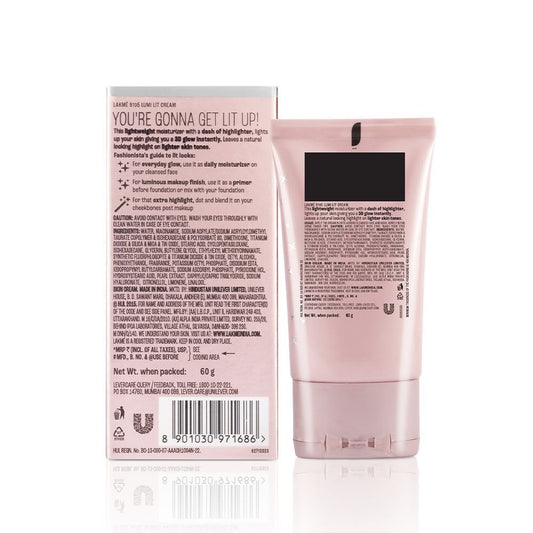 Lakme Lumi Strobe Cream - Highlighter + Moisturizer + Primer With Hyaluronic Acid & Niacinamide - Silver – 60 g - Image 2