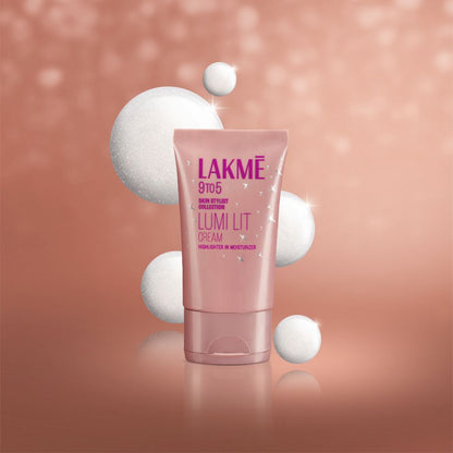 Lakme Lumi Strobe Cream - Highlighter + Moisturizer + Primer With Hyaluronic Acid & Niacinamide - Silver – 60 g - Image 3