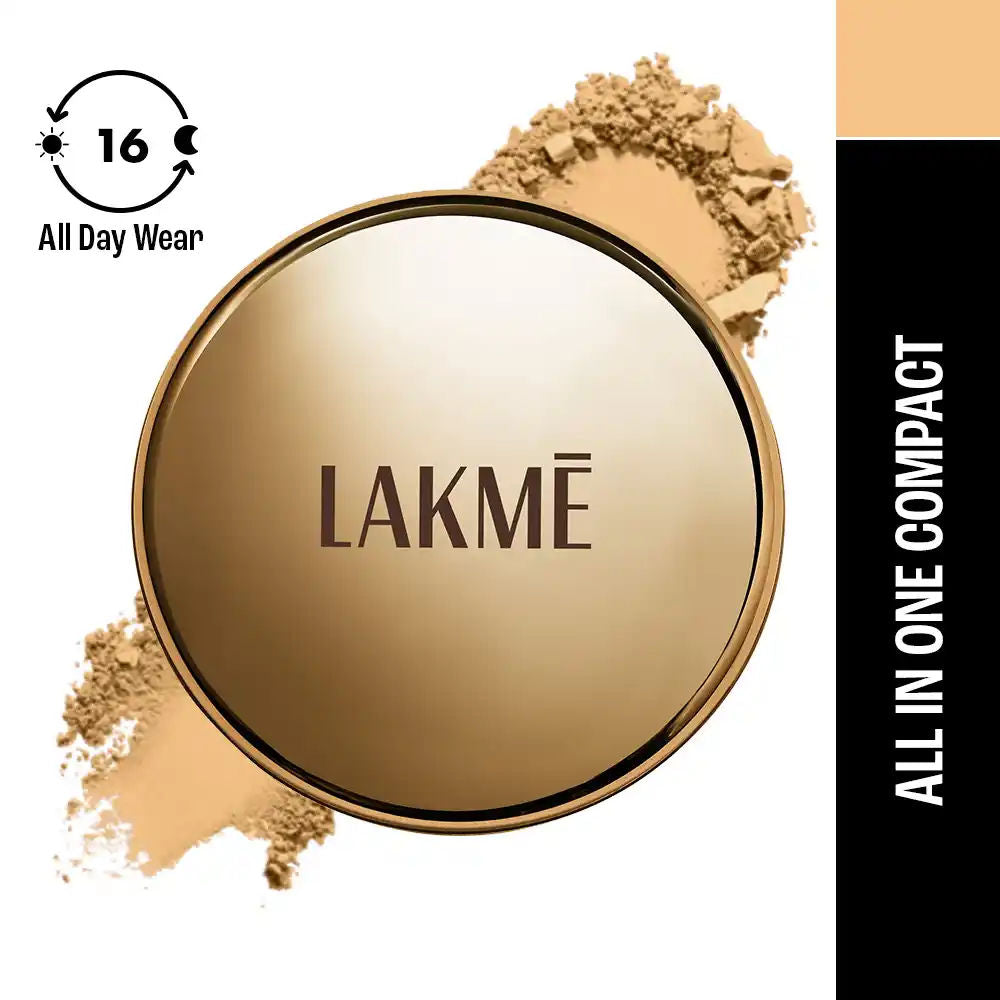 Lakme Makeup combo (Powerplay Primin gm Powder Foundation Compact Ivory Cream (9 g) + 9 To 5 Fashionista Collection Powerplay Priming Foundation - Image 2