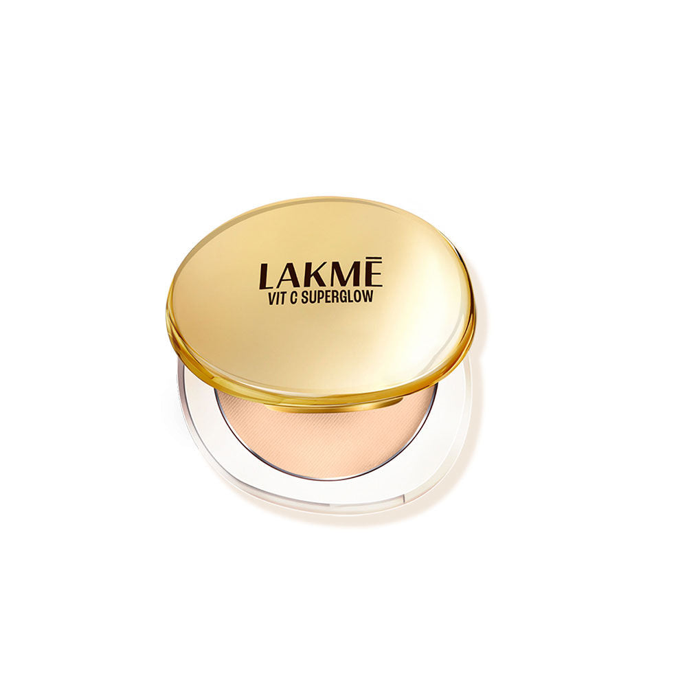 Lakme Makeup+Skincare VitC Superglow Skin Perfecting Compact Ivory10 8 g - Image 2