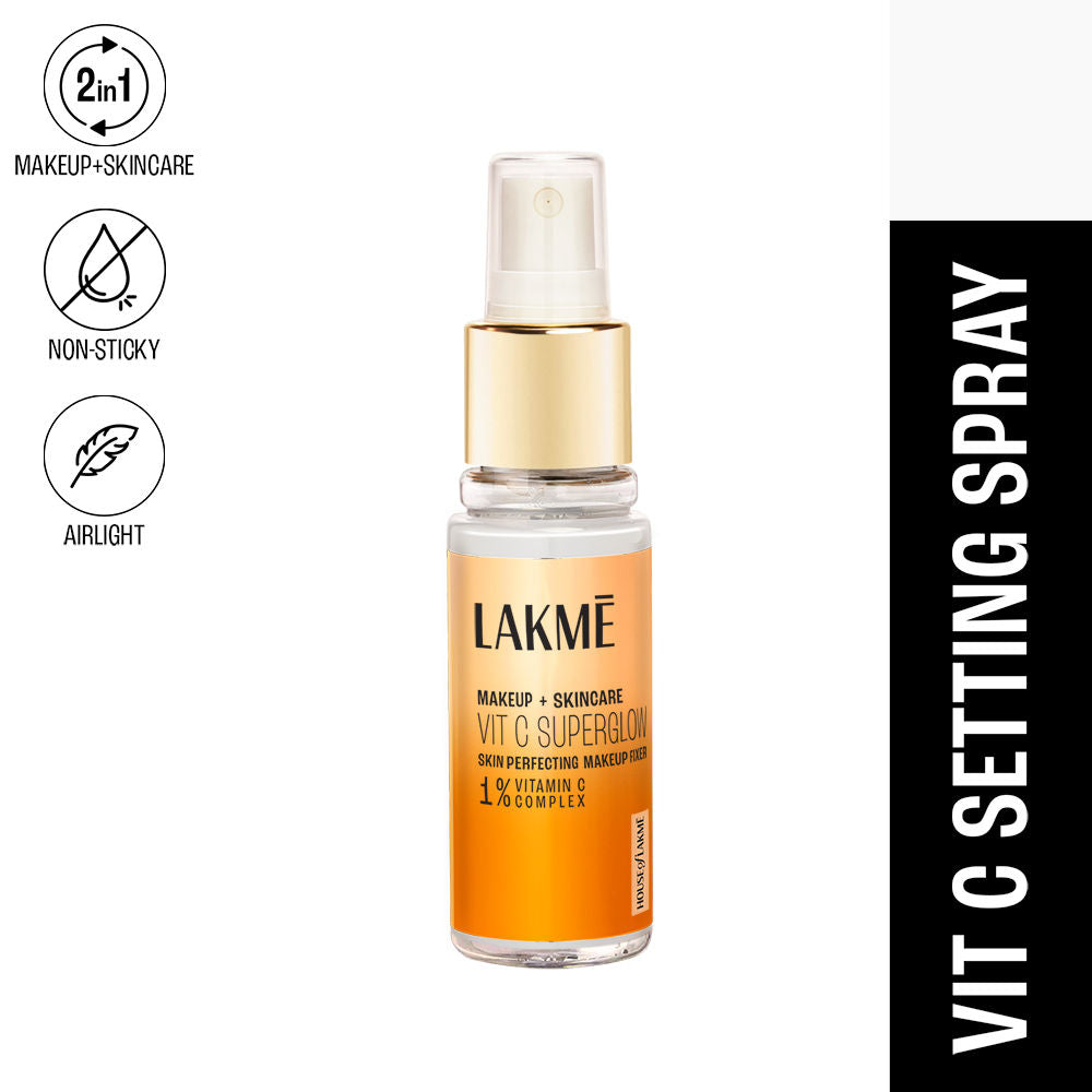 Lakme Makeup+Skincare VitC Superglow Skin Perfecting Makeup Fixer 60 ml