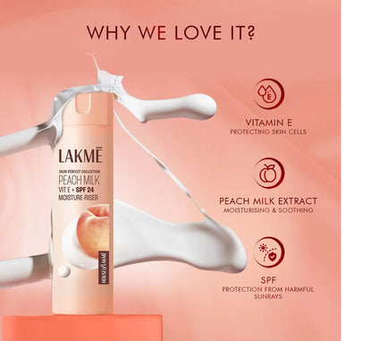 Lakme Peach Milk Moisturizer SPF 24 PA++ – Pack of 2 - Image 2