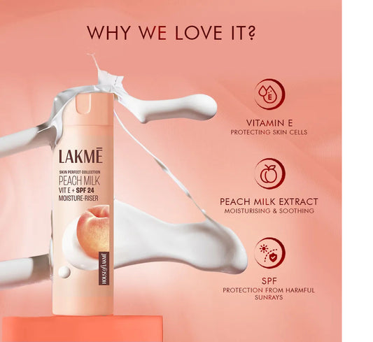 Lakme Peach Milk Moisturizer SPF 24 PA++ – Pack of 2 - Image 2