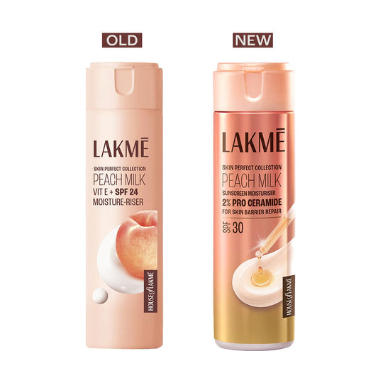 Lakme Peach Milk Moisturiser SPF 30 with 2% Pro-Ceramide – 120 ml - Image 2