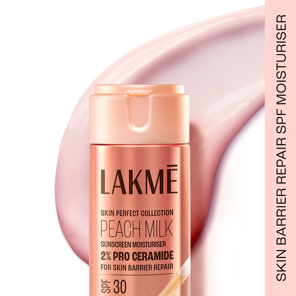 Lakme Peach Milk Moisturiser SPF 30 with 2% Pro-Ceramide – 120 ml
