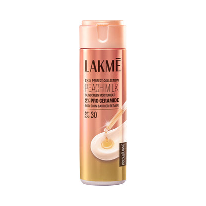 Lakme Peach Milk Moisturiser SPF 30 with 2% Pro-Ceramide – 120 ml - Image 3