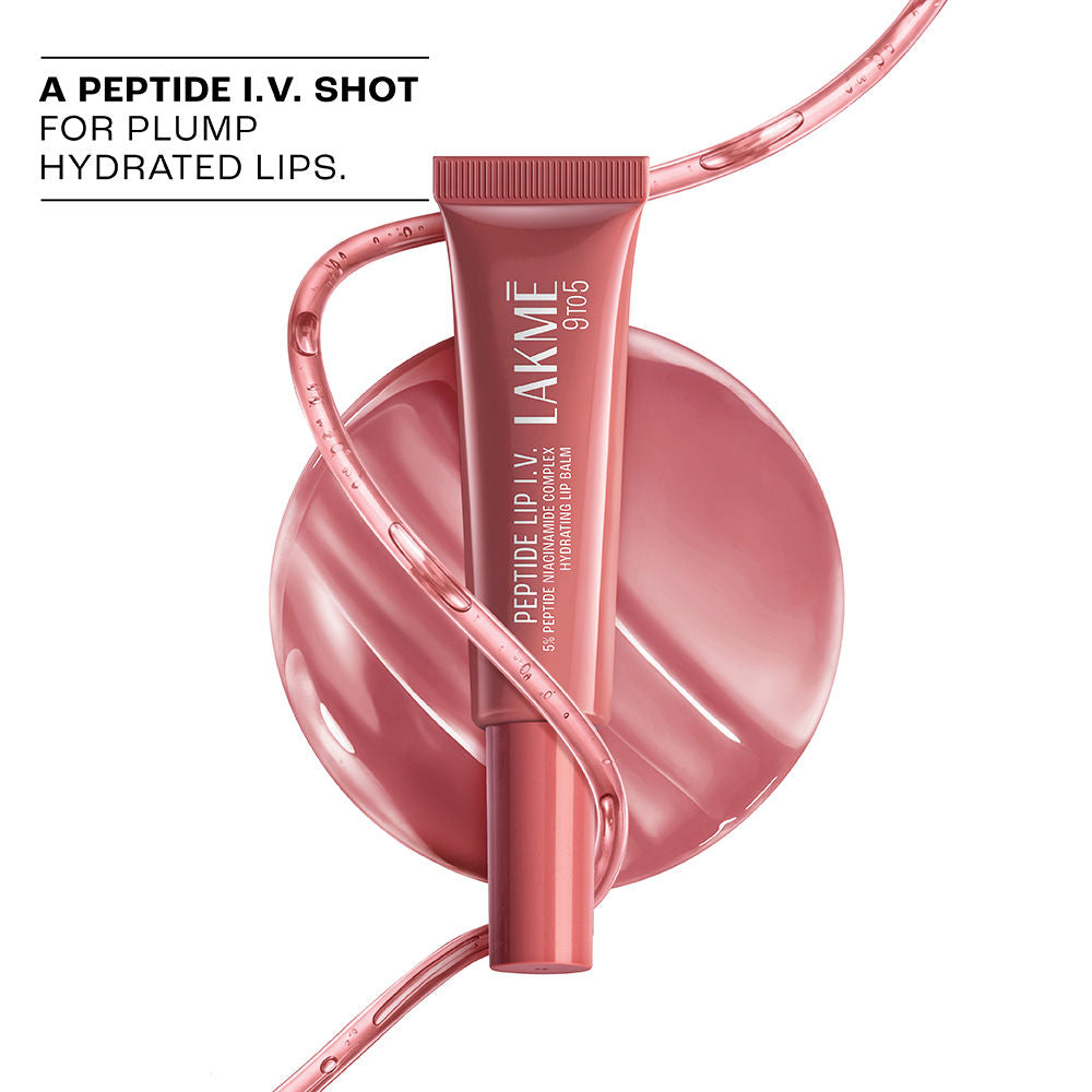 Lakme Peptide Lip IV, Hydrating Lip Balm, Bare Minimum Hydration, 10 g