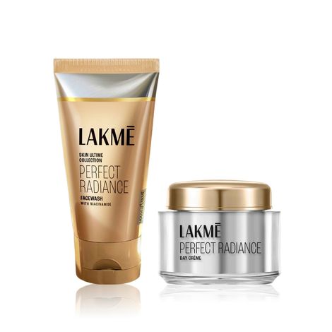 Lakme Radiance Niacinamide Face Wash(50 g) + Lakme Absolute Perfect Radiance Skin Brightening Day Creme (28 g) Combo of 2 Skincare Kit