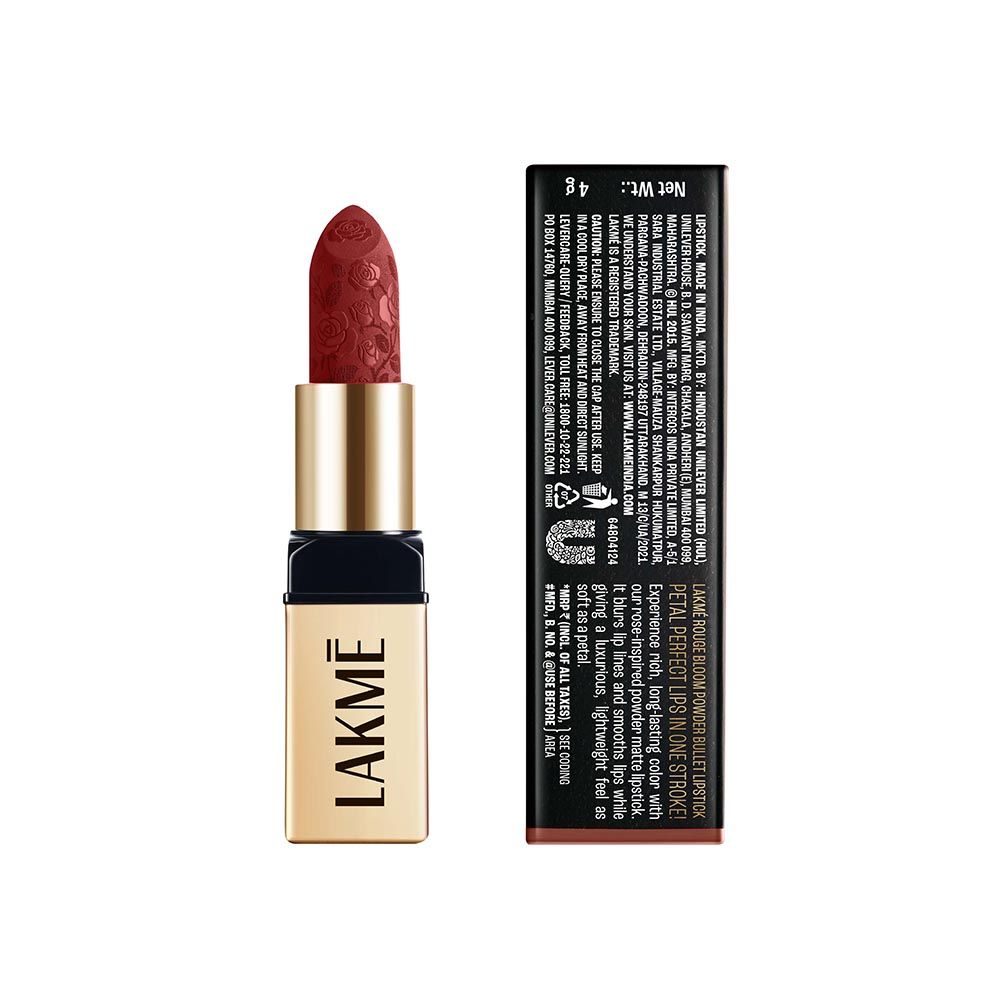 Lakme Rouge Bloom Powder Matte Bullet Brick Bloom 210 - 4 g - Image 2