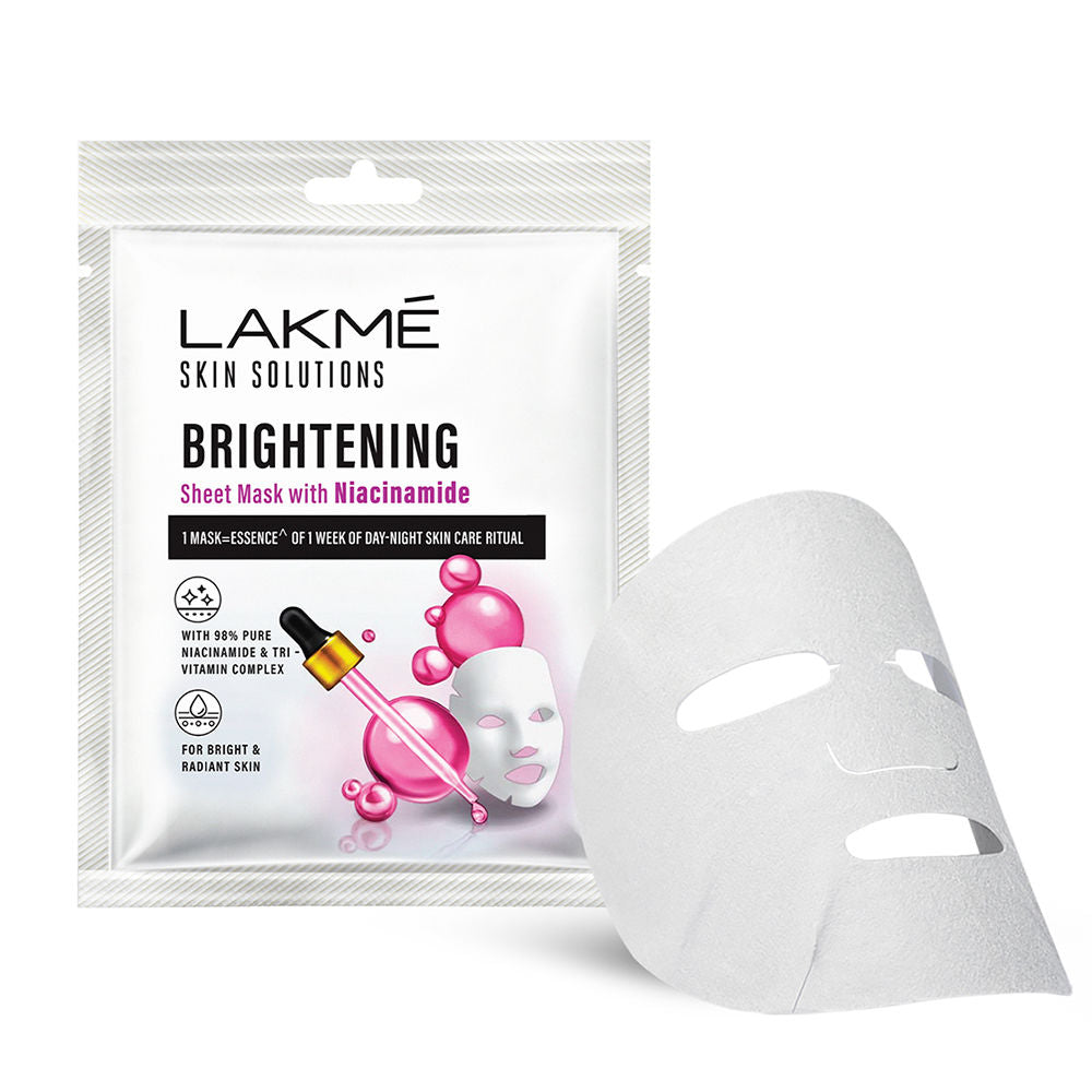 Lakme Skin Solutions Sheet Mask Brightening with Niacinamide 25 ml