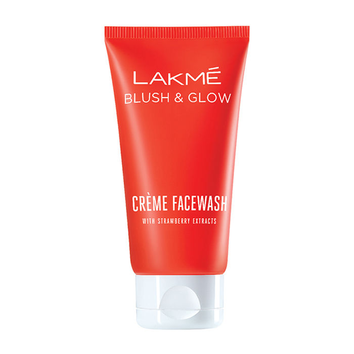 Lakme Blush & Glow Strawberry Creme Face Wash, With Strawberry Extract,100 g - Image 2
