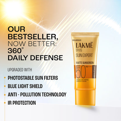 Lakme Sunscreen For Bright Skin, SPF 50 PA++++, Water Light, Niacinamide, In Vivo Tested, 50 ml - Image 5