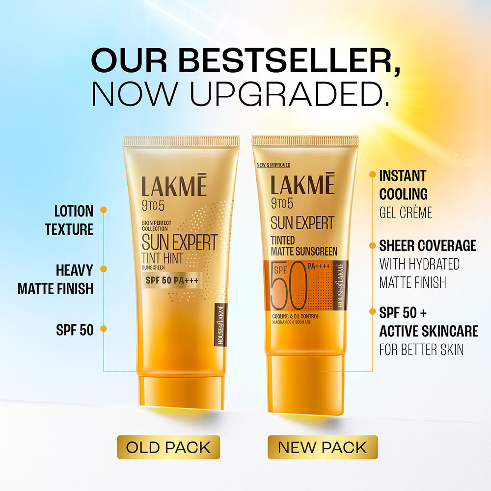 Lakme Tinted Sunscreen with Niacinamide for Even Toned Skin, SPF 50 PA+++, In-Vivo tested, 50 ml - Image 2